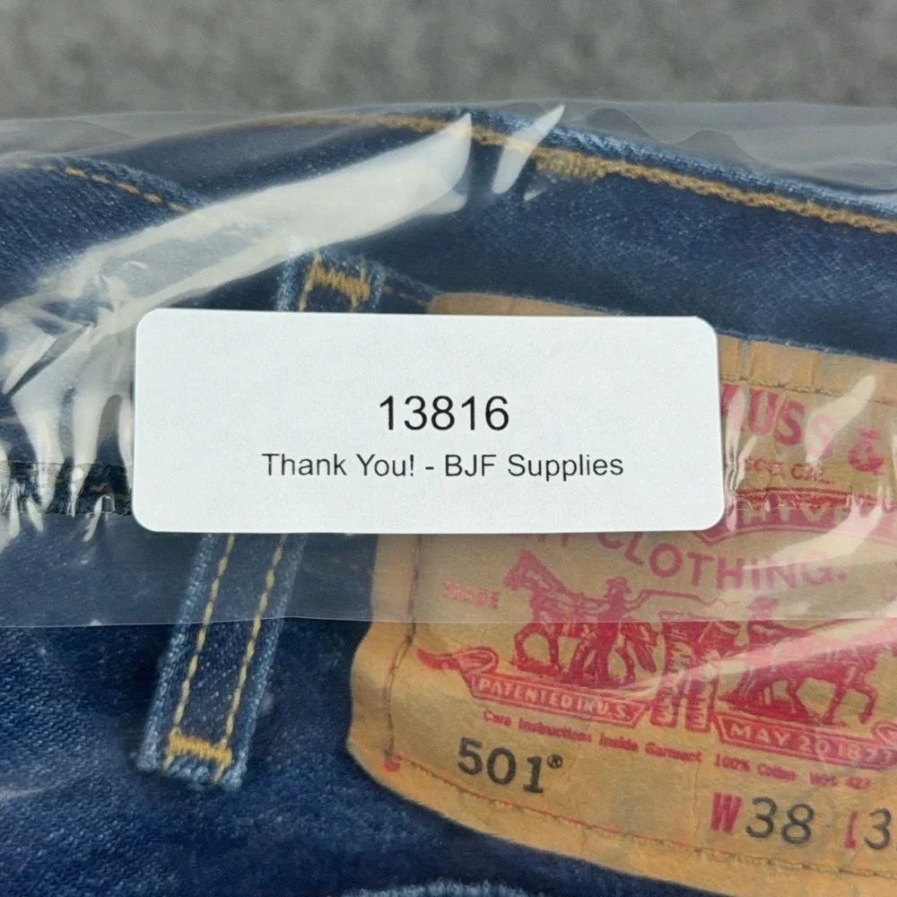 VTG Levi's 501 Jeans Mens 38x32 Blue Original Fit Straight Leg Cotton Denim Y2K